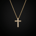 18K Gold Cross Necklace Gold Women's Necklace Soulful Faith Christian Apparel & Jewelry