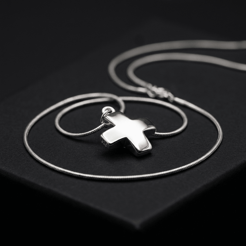 925 Silver Cross Necklace Silver Women's Necklace Soulful Faith Christian Apparel & Jewelry