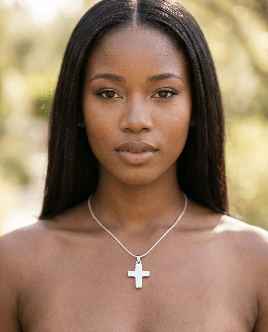 925 Silver Cross Necklace Silver Women's Necklace Soulful Faith Christian Apparel & Jewelry