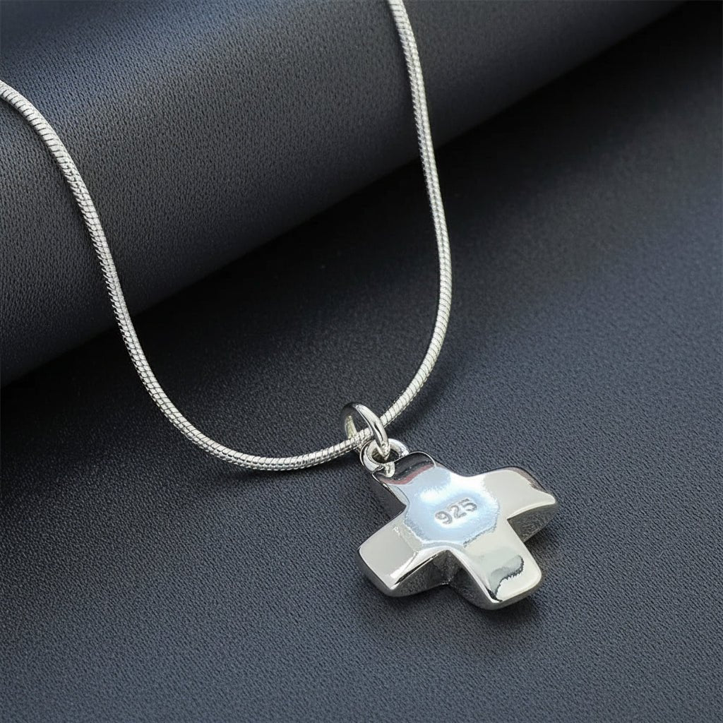 925 Silver Cross Necklace Silver Women's Necklace Soulful Faith Christian Apparel & Jewelry