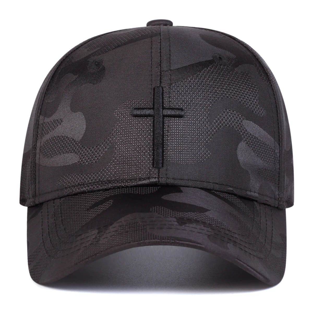 Christian Camouflage Cross Cap Camouflage & Gold Baseball Cap Soulful Faith Christian Apparel & Jewelry
