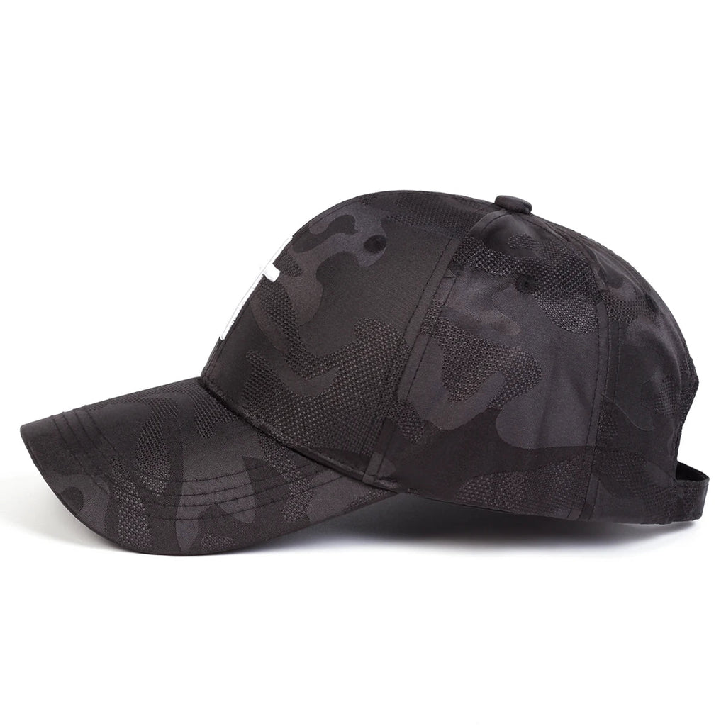 Christian Camouflage Cross Cap Camouflage & White Baseball Cap Soulful Faith Christian Apparel & Jewelry
