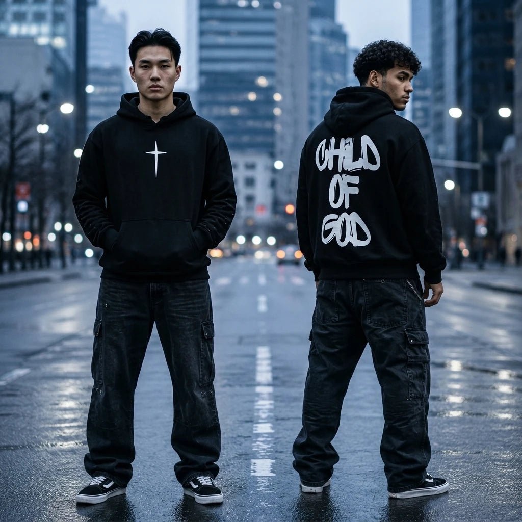 Child of God Hoodie Black Men's Hoodie Soulful Faith Christian Apparel & Jewelry
