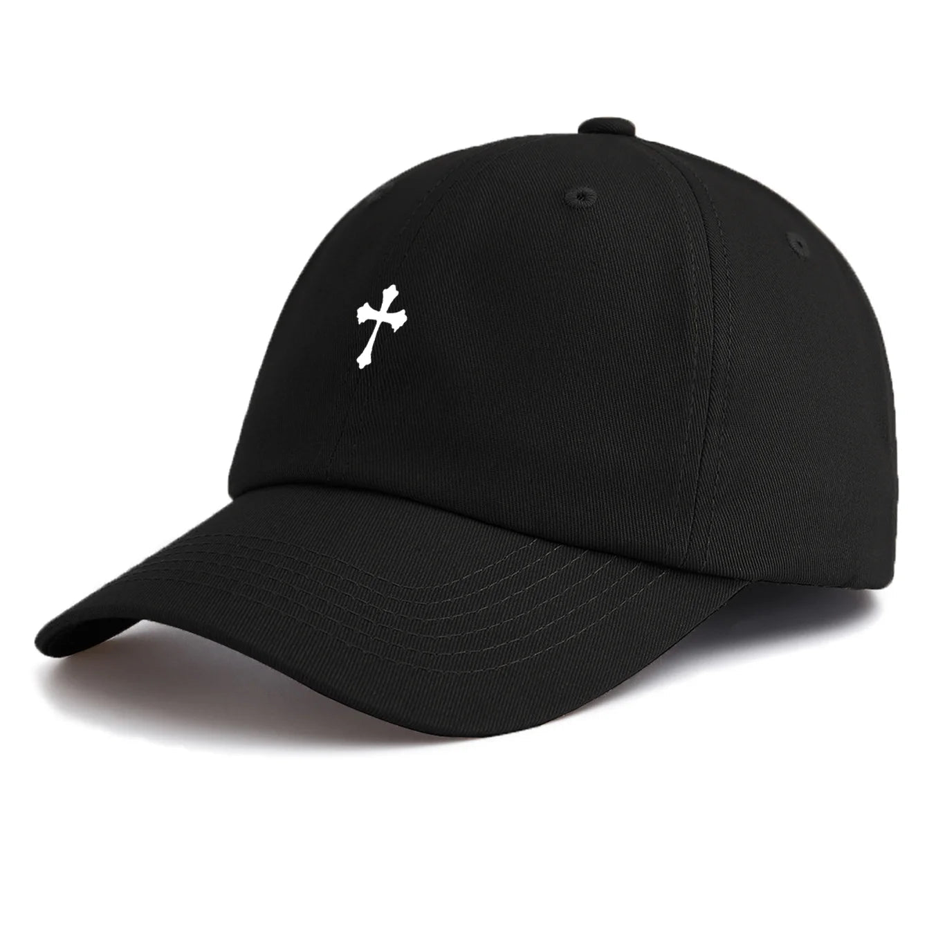 Cross Fleury Baseball Cap Black Baseball Cap Soulful Faith Christian Apparel & Jewelry