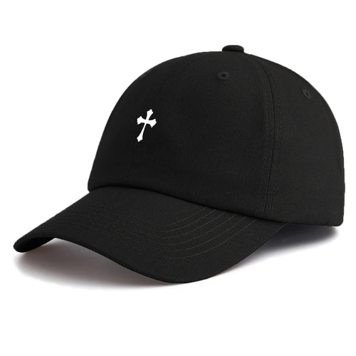 Cross Fleury Baseball Cap Black Baseball Cap Soulful Faith Christian Apparel & Jewelry