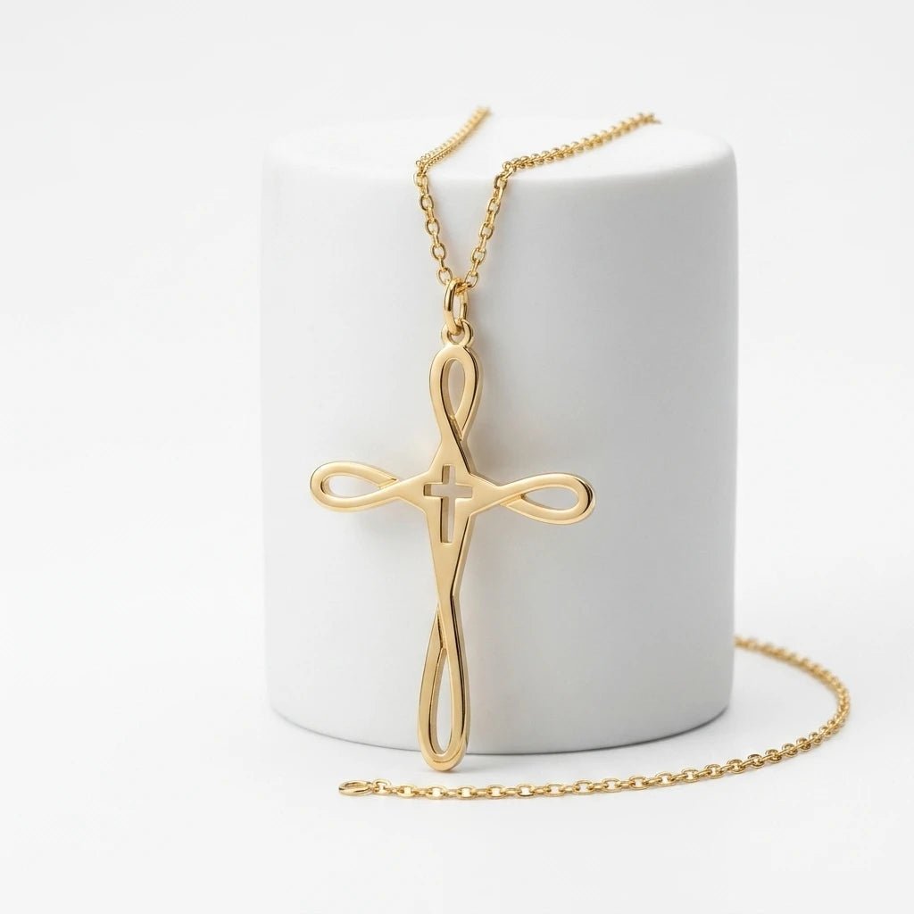 Delicate Cross Necklace Gold Women's Necklace Soulful Faith Christian Apparel & Jewelry