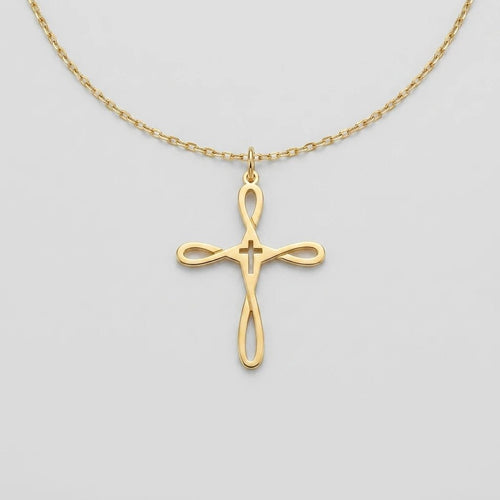 Delicate Cross Necklace Gold Women's Necklace Soulful Faith Christian Apparel & Jewelry