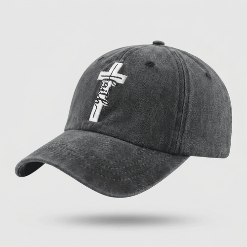 Distressed Cross Faith Cap Pink Baseball Cap Soulful Faith Christian Apparel & Jewelry