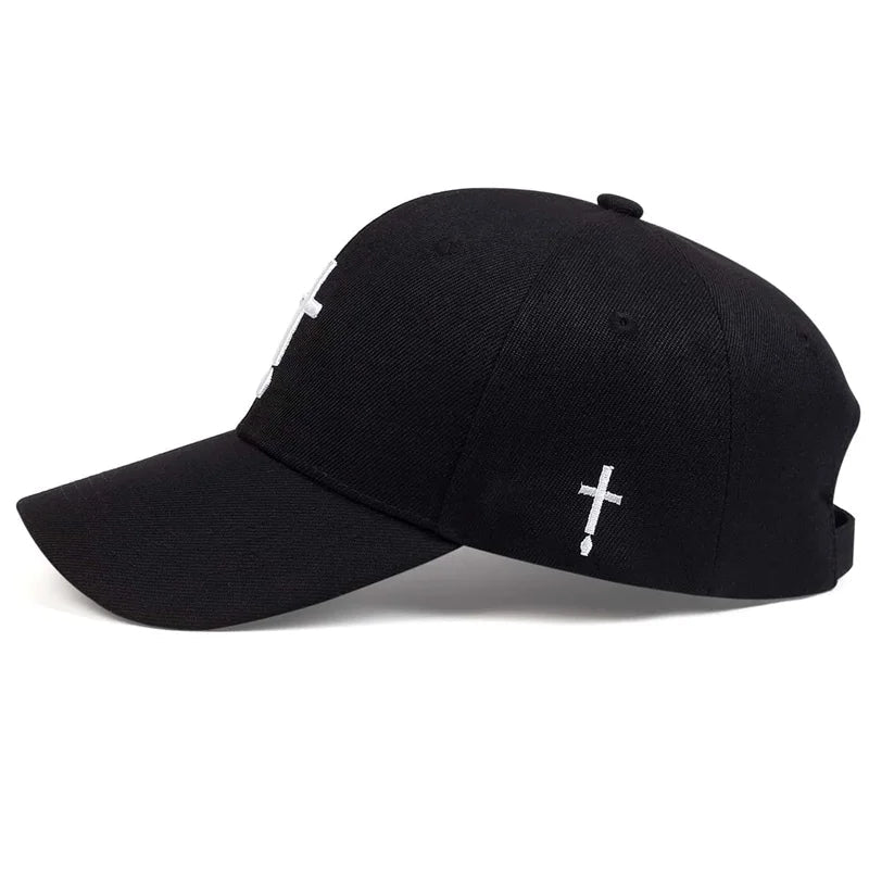 Sword Cross Embroidered Cap Black Baseball Cap Soulful Faith Christian Apparel & Jewelry