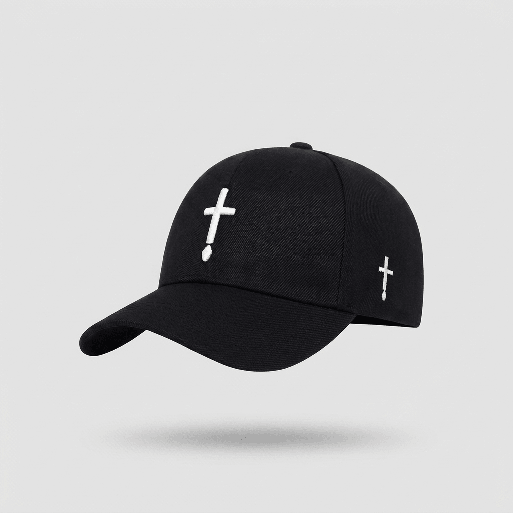 Sword Cross Embroidered Cap Black Baseball Cap Soulful Faith Christian Apparel & Jewelry