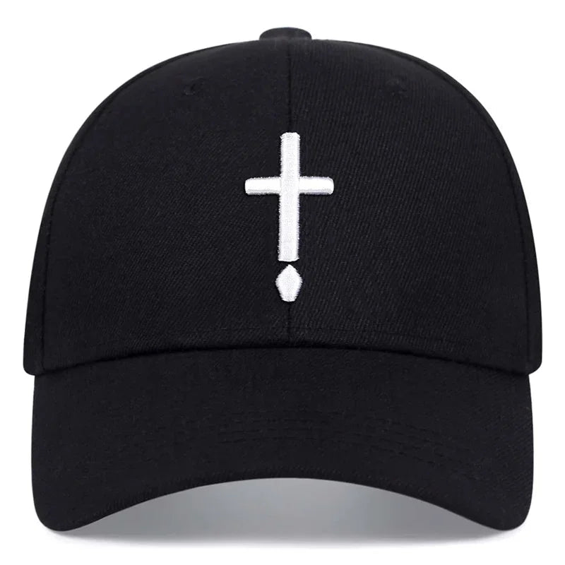 Sword Cross Embroidered Cap Black Baseball Cap Soulful Faith Christian Apparel & Jewelry