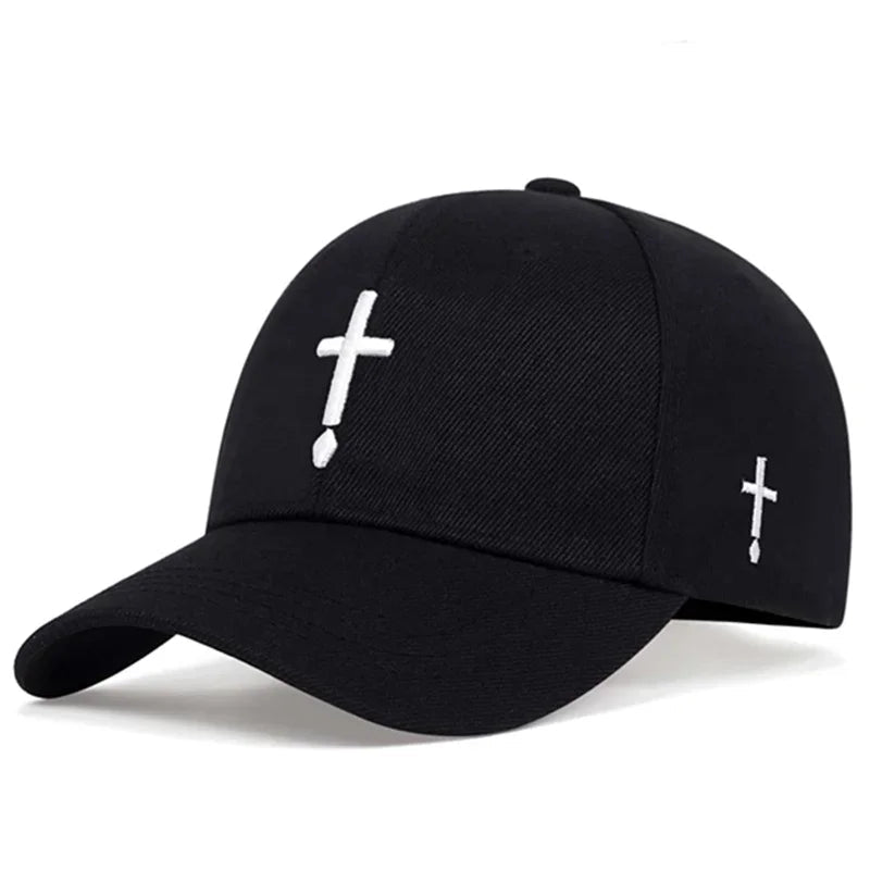 Sword Cross Embroidered Cap Black Baseball Cap Soulful Faith Christian Apparel & Jewelry