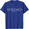 Ephesians 1:7 Redeemed Tee Blue Men's T-Shirt Soulful Faith Christian Apparel & Jewelry