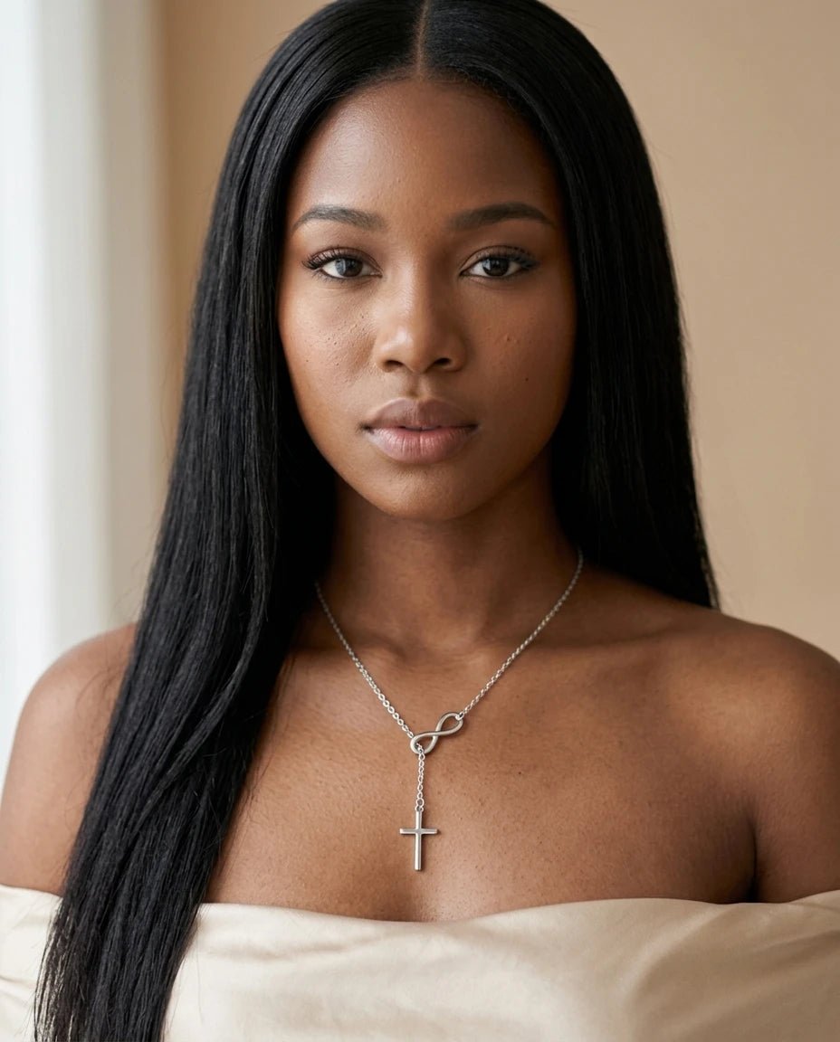 Fade Resistant Cross Necklace Silver Women's Necklace Soulful Faith Christian Apparel & Jewelry