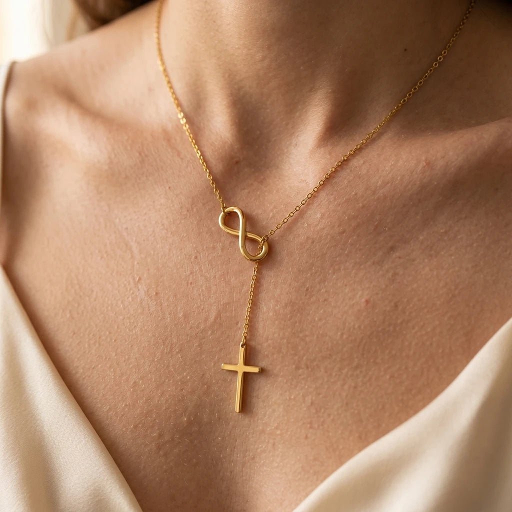 Fade Resistant Cross Necklace Silver Women's Necklace Soulful Faith Christian Apparel & Jewelry