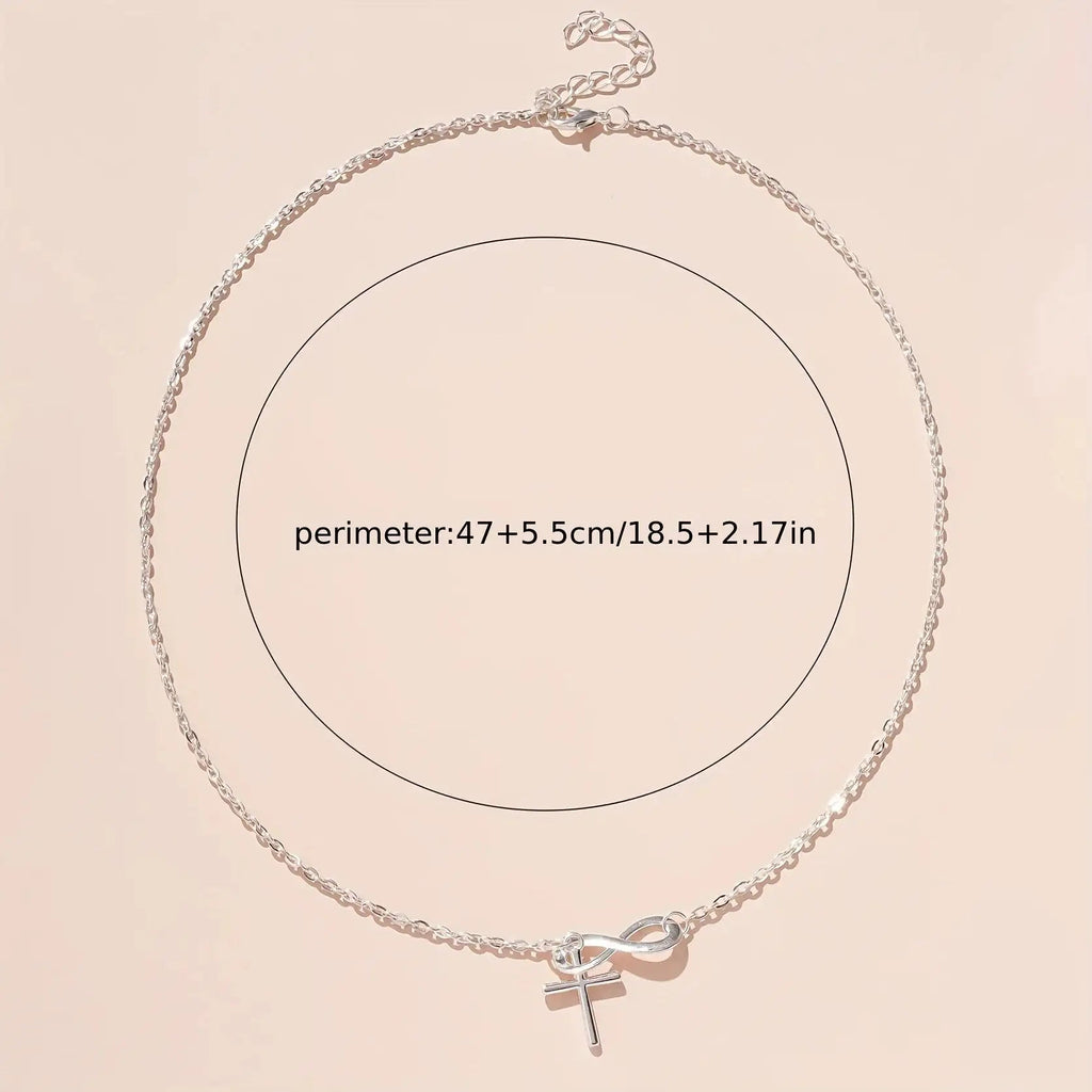 Fade Resistant Cross Necklace Silver Women's Necklace Soulful Faith Christian Apparel & Jewelry