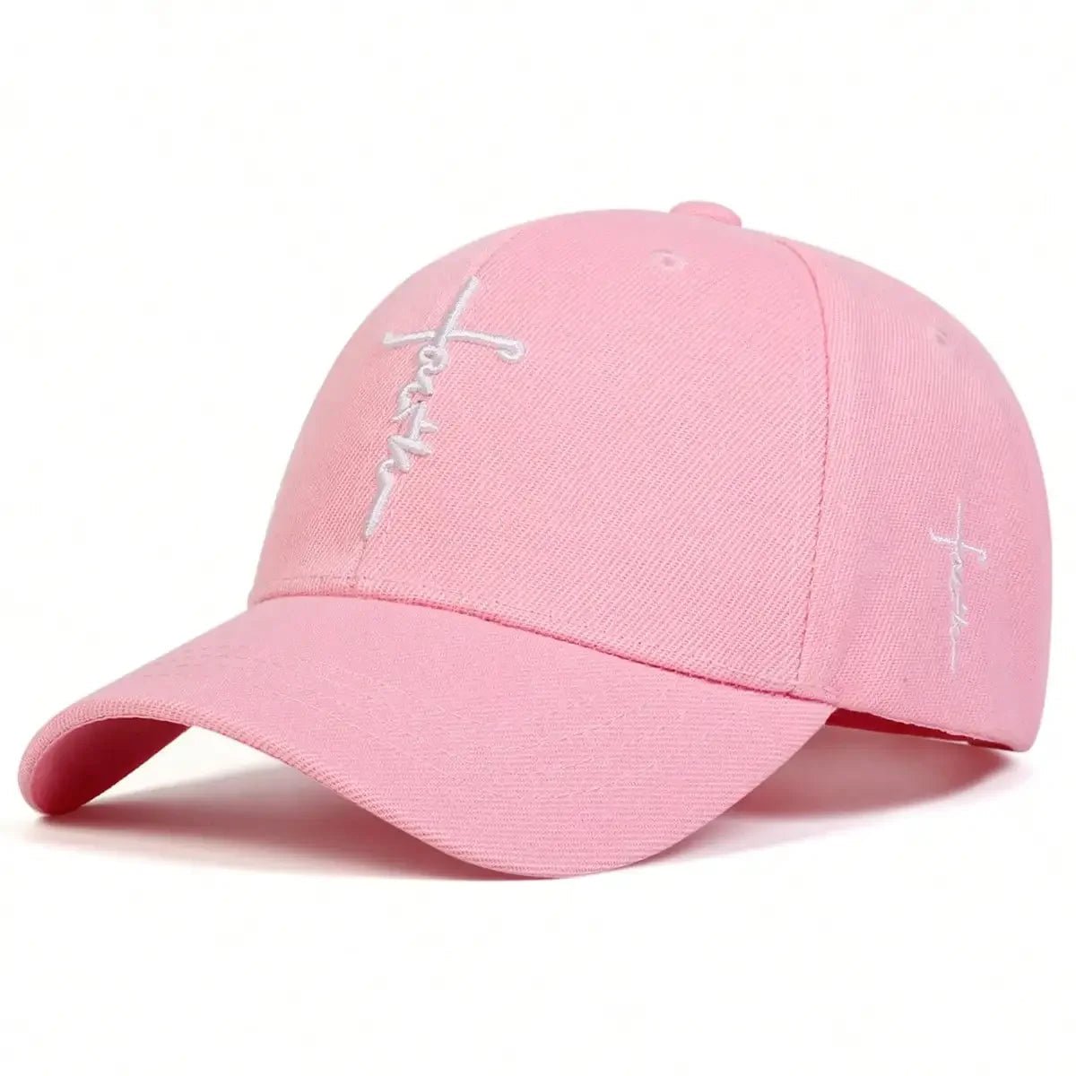Faith Embroidered Cap Pink Baseball Cap Soulful Faith Christian Apparel & Jewelry