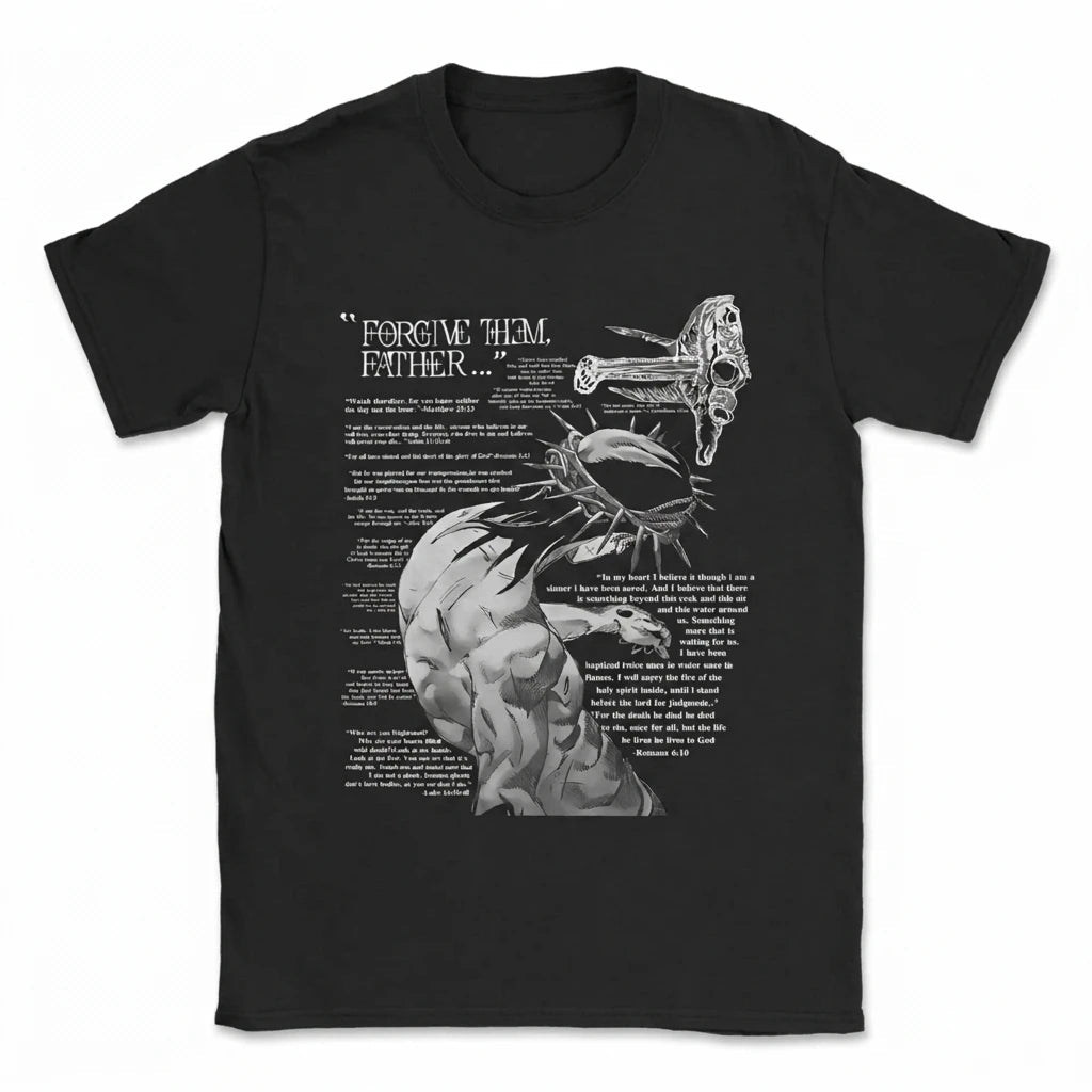Forgive Them Father Tee Black Men's T-Shirt Soulful Faith Christian Apparel & Jewelry