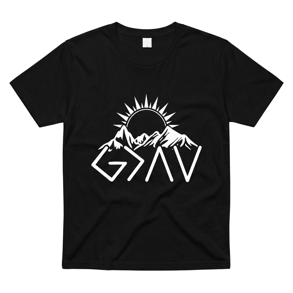 God Is Greater Tee Black Women's T-Shirt Soulful Faith Christian Apparel & Jewelry