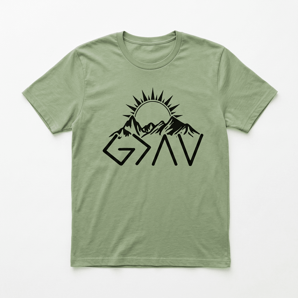 God Is Greater Tee Green Women's T-Shirt Soulful Faith Christian Apparel & Jewelry