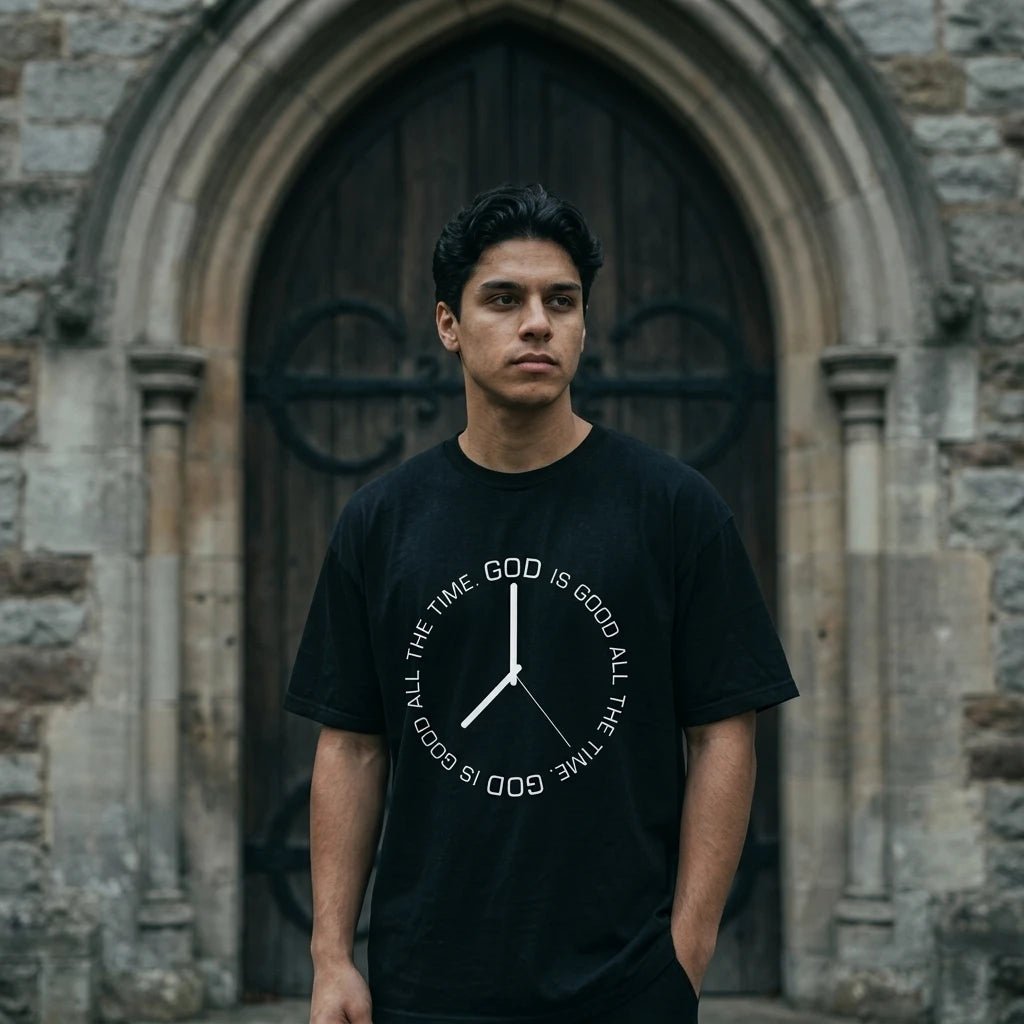 God Is Good Clock Tee S Men's T-Shirt Soulful Faith Christian Apparel & Jewelry