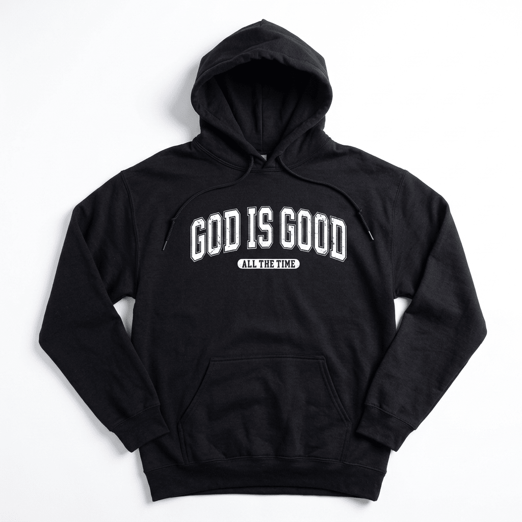 God Is Good Hoodie Black Women's Hoodie Soulful Faith Christian Apparel & Jewelry