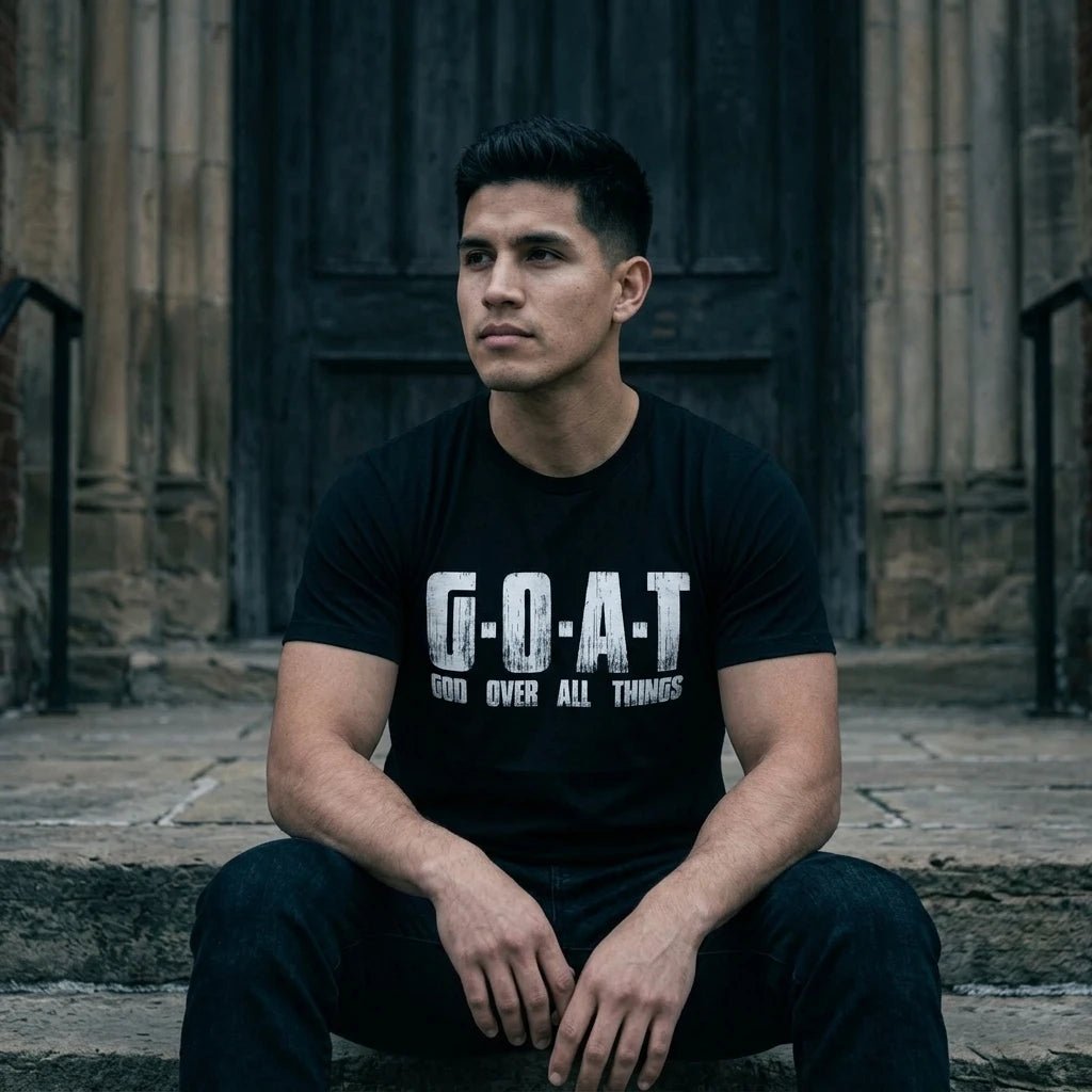 God Over All Tee S Men's T-Shirt Soulful Faith Christian Apparel & Jewelry