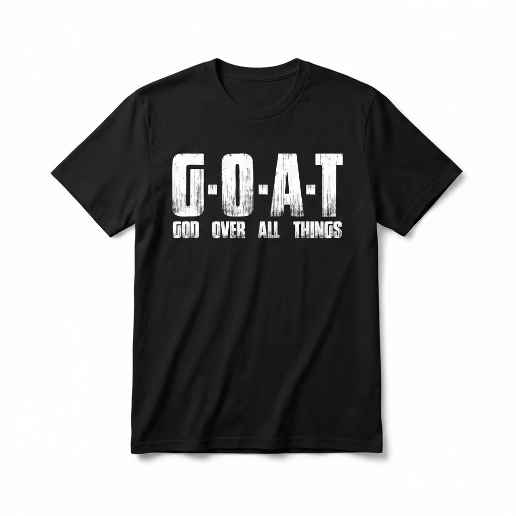 God Over All Tee S Men's T-Shirt Soulful Faith Christian Apparel & Jewelry
