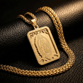 Guadalupe Pendant Necklace Gold Men's Necklace Soulful Faith Christian Apparel & Jewelry