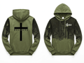 I Believe Jesus Hoodie Army Green Men's Hoodie Soulful Faith Christian Apparel & Jewelry