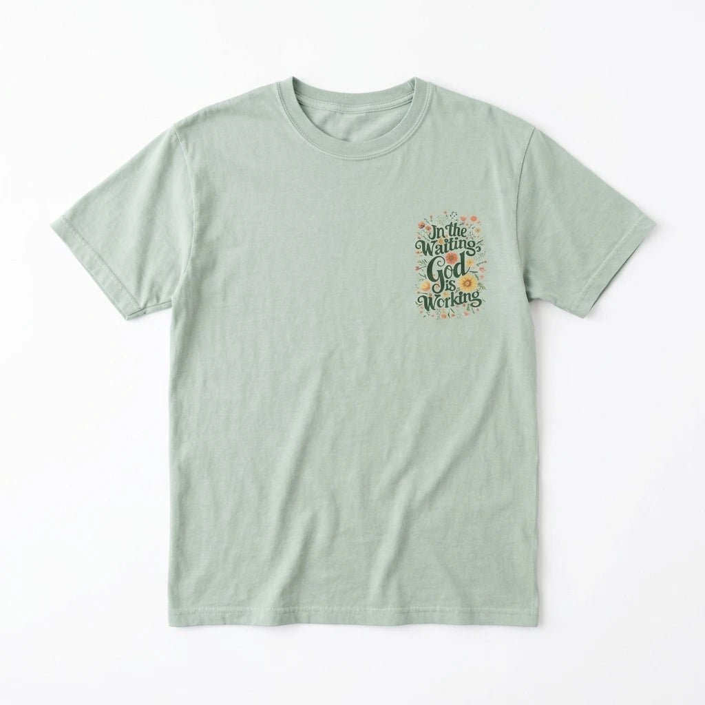 In the Waiting Tee Bay Women's T-Shirt Soulful Faith Christian Apparel & Jewelry