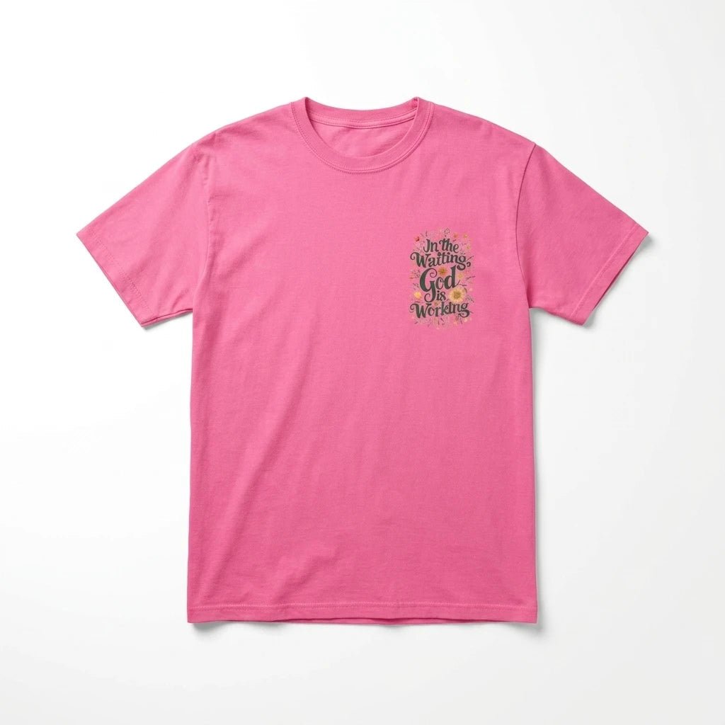 In the Waiting Tee Crunchberry Women's T-Shirt Soulful Faith Christian Apparel & Jewelry