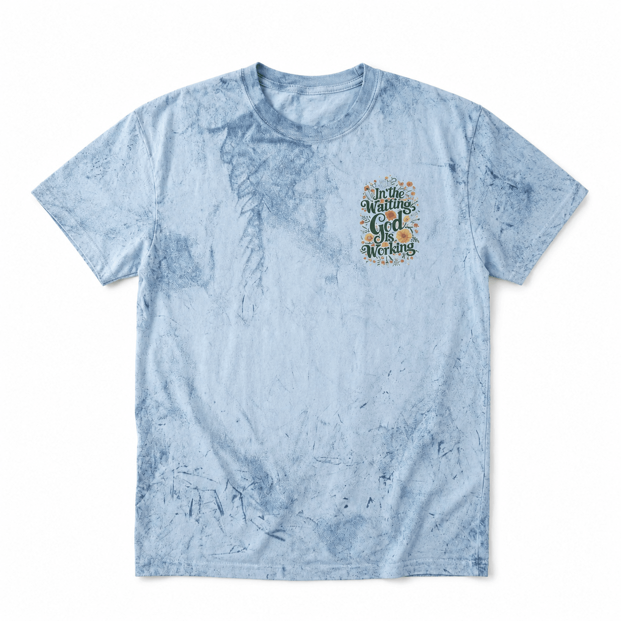 In the Waiting Tee Ocean Women's T-Shirt Soulful Faith Christian Apparel & Jewelry