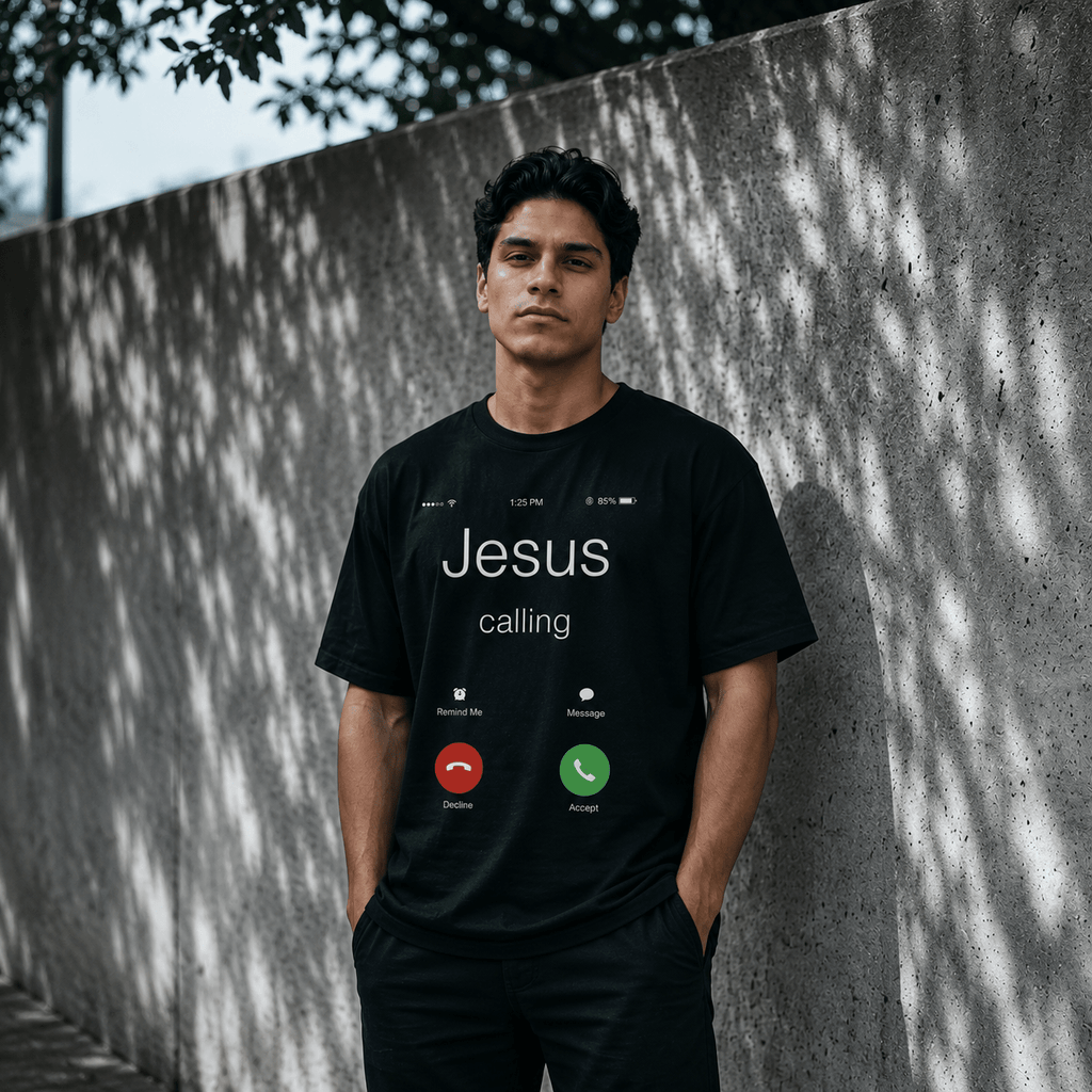 Jesus Calling Graphic Tee S Men's T-Shirt Soulful Faith Christian Apparel & Jewelry