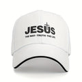 Jesus Cross Dad Cap White Baseball Cap Soulful Faith Christian Apparel & Jewelry