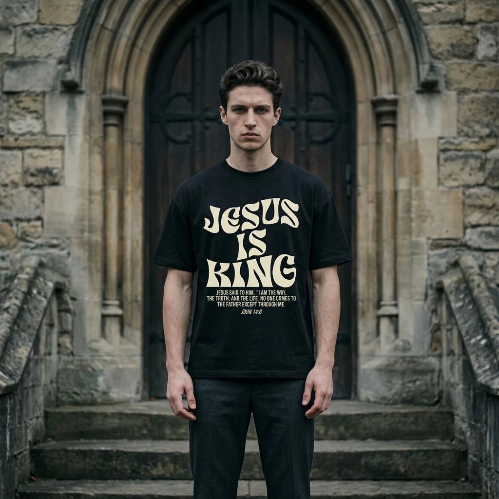 Jesus Is King Tee S Men's T-Shirt Soulful Faith Christian Apparel & Jewelry