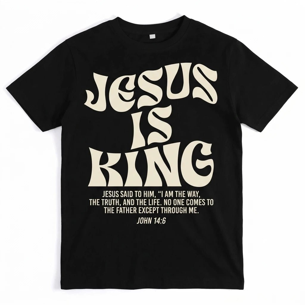Jesus Is King Tee S Men's T-Shirt Soulful Faith Christian Apparel & Jewelry