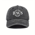 Jesus Print Cap Black Baseball Cap Soulful Faith Christian Apparel & Jewelry