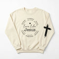 Love Like Jesus Oversized Sweatshirt Apricot Women's Sweatshirt Soulful Faith Christian Apparel & Jewelry