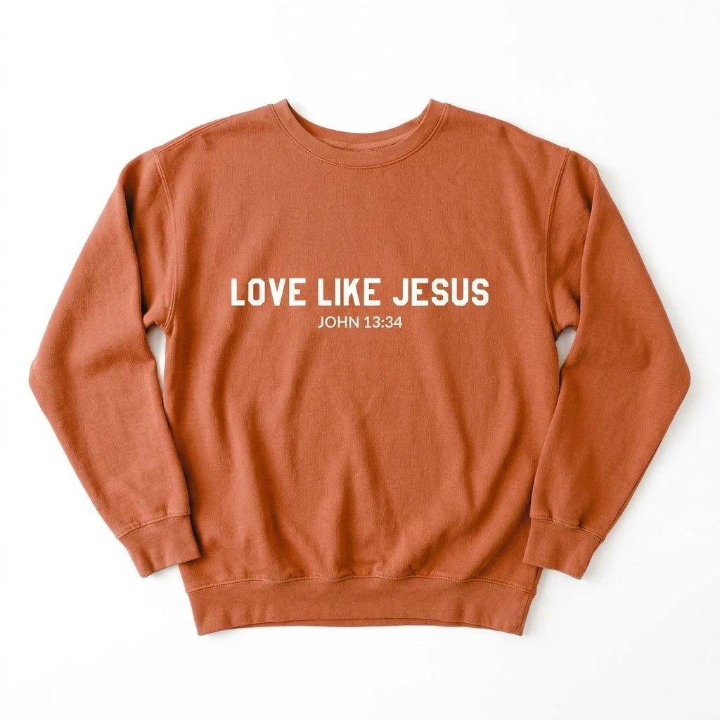 Love Like Jesus Sweatshirt Yam Women's Sweatshirt Soulful Faith Christian Apparel & Jewelry