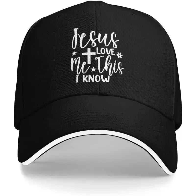 Love Me Cross Cap Black Baseball Cap Soulful Faith Christian Apparel & Jewelry