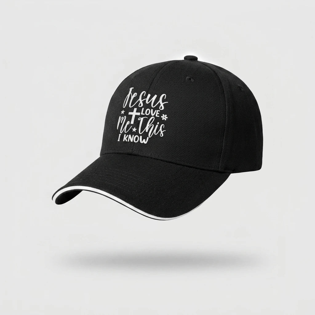 Love Me Cross Cap Black Baseball Cap Soulful Faith Christian Apparel & Jewelry