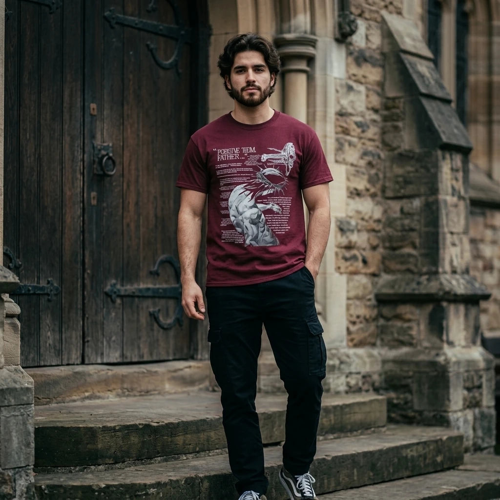Product — Church Steps / Urban Exterior - Male | Serious | Generated by Modelize