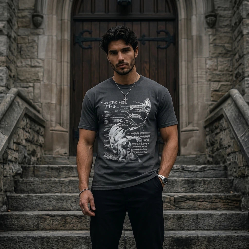 Product — Church Steps / Urban Exterior - Male | Serious | Generated by Modelize