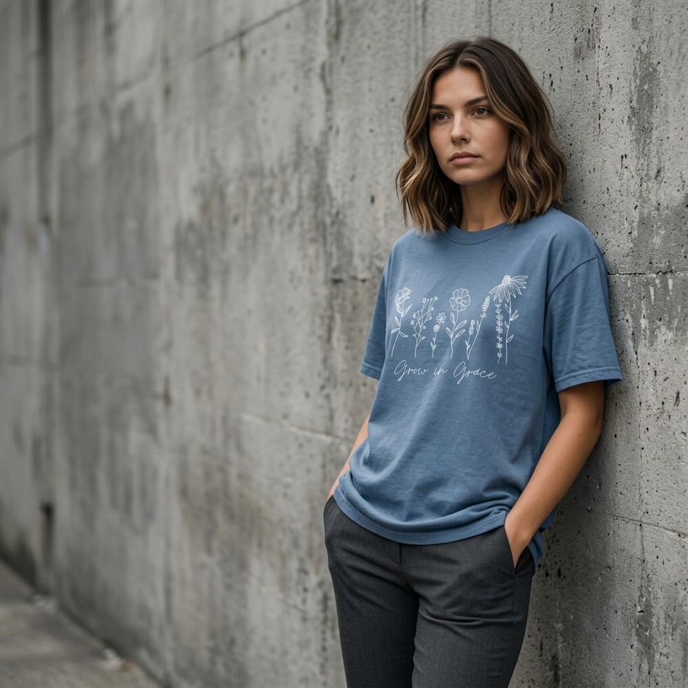 Product — Concrete Wall/Urban - Female | Serious | Generated by Modelize