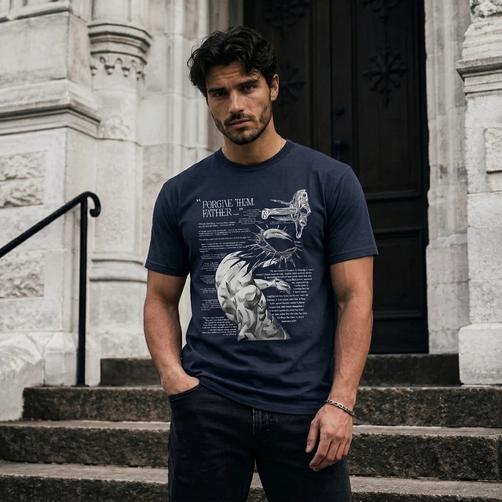 Product — Church Steps / Urban Exterior - Male | Serious | Generated by Modelize