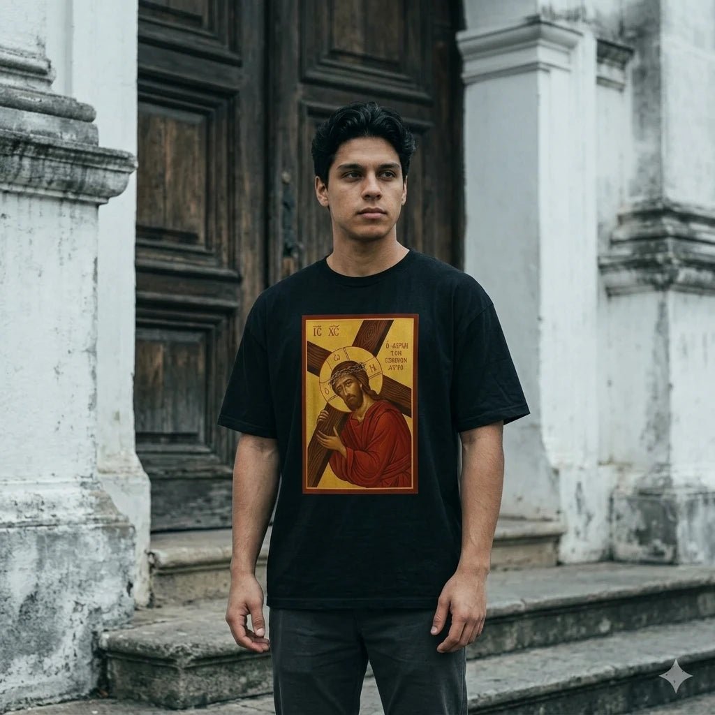 Orthodox Cross Faith Tee S Men's T-Shirt Soulful Faith Christian Apparel & Jewelry