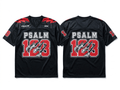 Psalm 129 V-Neck Tee Black & Red Men's T-Shirt Soulful Faith Christian Apparel & Jewelry