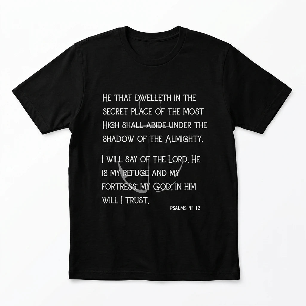 Psalm 91 Faith Tee S Men's T-Shirt Soulful Faith Christian Apparel & Jewelry