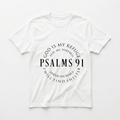 Psalm 91 Tee White Women's T-Shirt Soulful Faith Christian Apparel & Jewelry